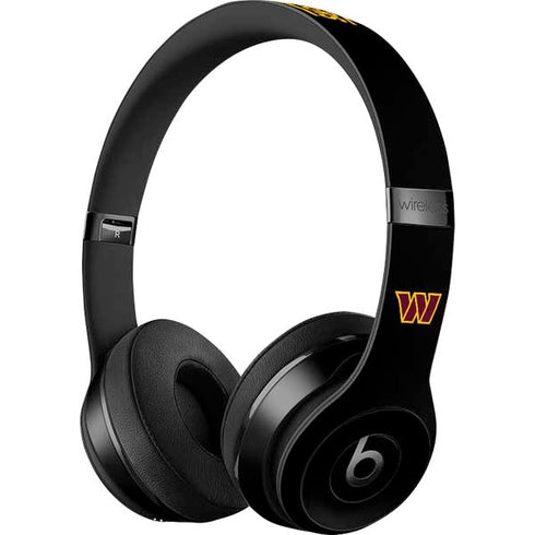 NFL Washington Commanders Black Background Beats Solo 3 Wireless Skin